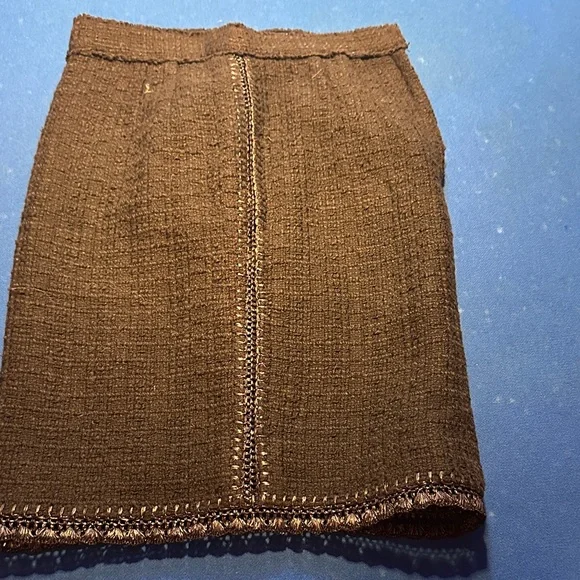 Dolce & Gabbana Dark Brown Tweed Skirt - Picture 3 of 3